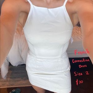 white french connection mini dress